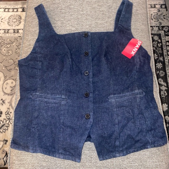 SPANX Jackets & Blazers - SPANX Denim Vest